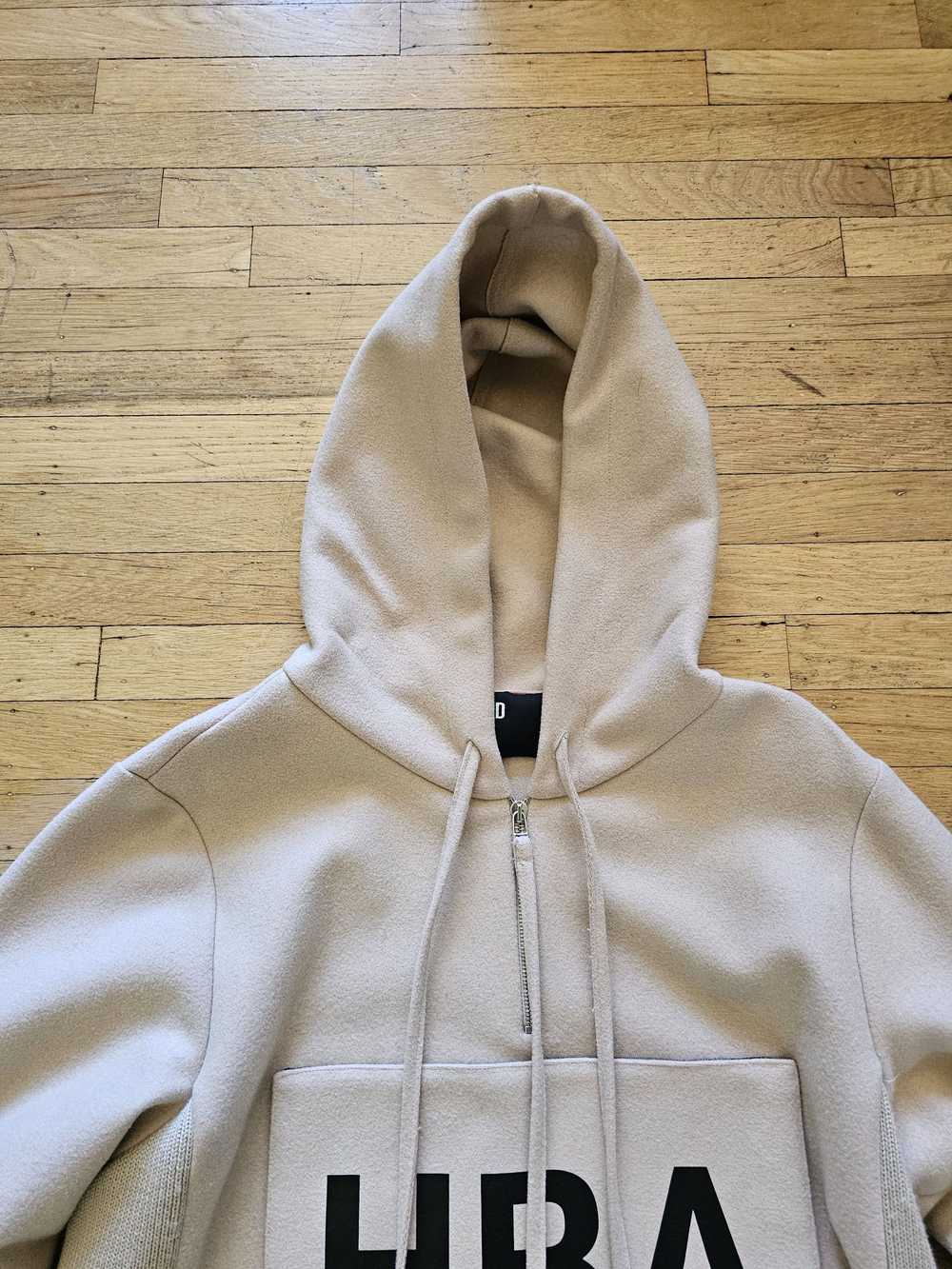 Hood By Air HBA velcro logo wool Hoodie - image 6