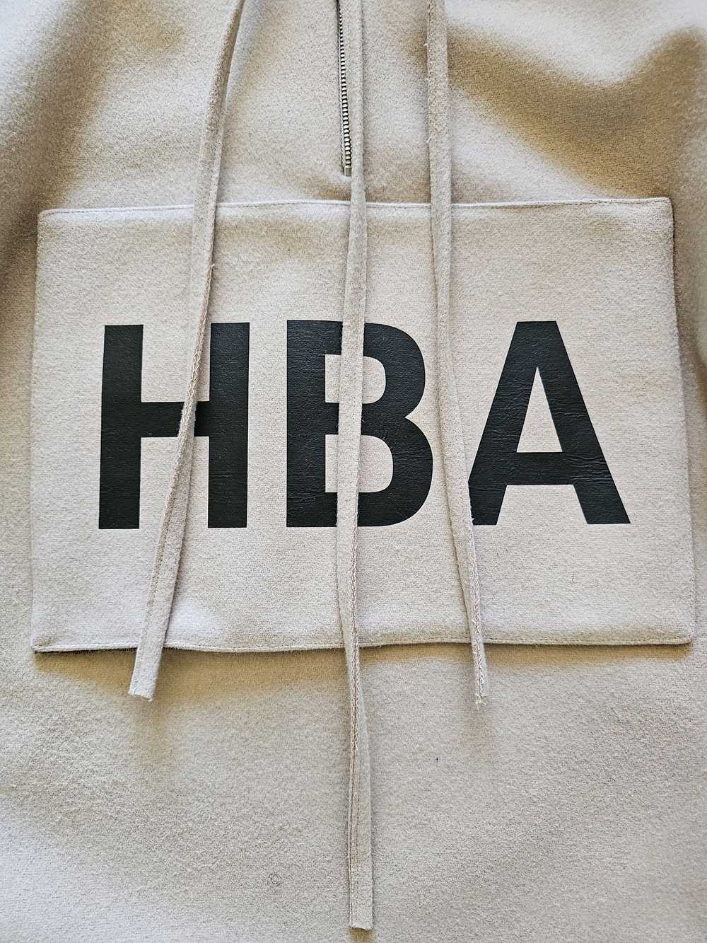 Hood By Air HBA velcro logo wool Hoodie - image 7