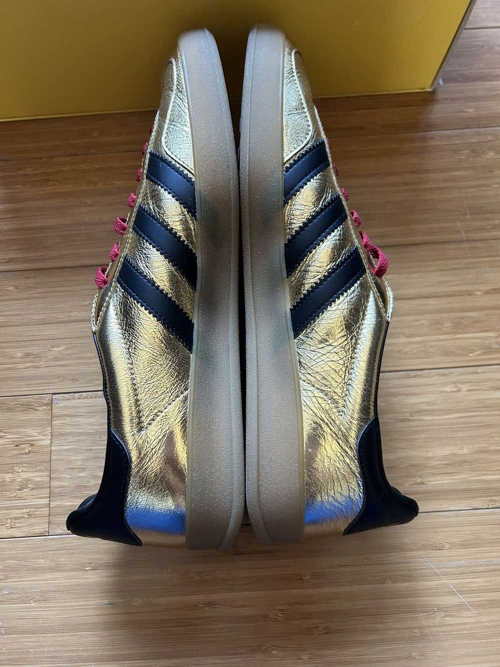 Adidas × Gucci adidas x Gucci Gazelle Metallic Go… - image 3