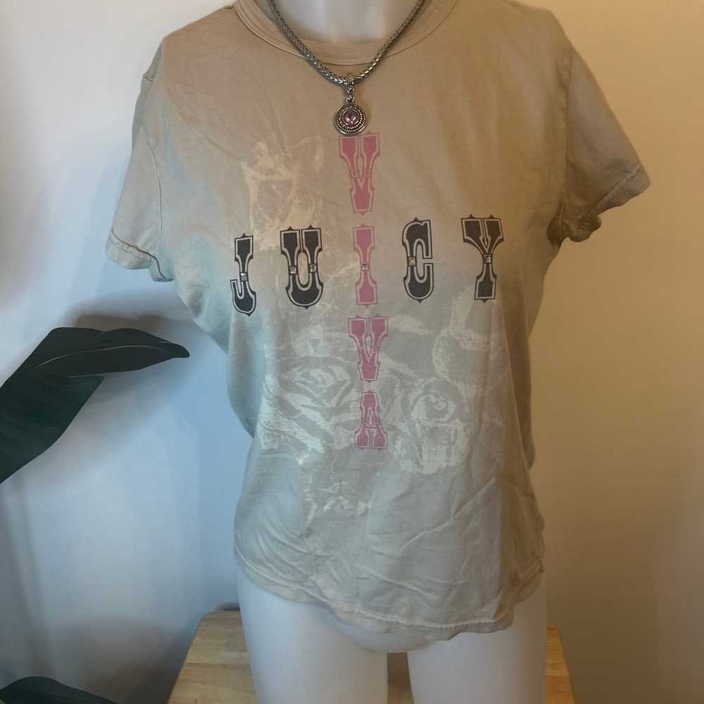 JUICY COUTURE VINTAGE Y2K T SHIRT size XL - image 1