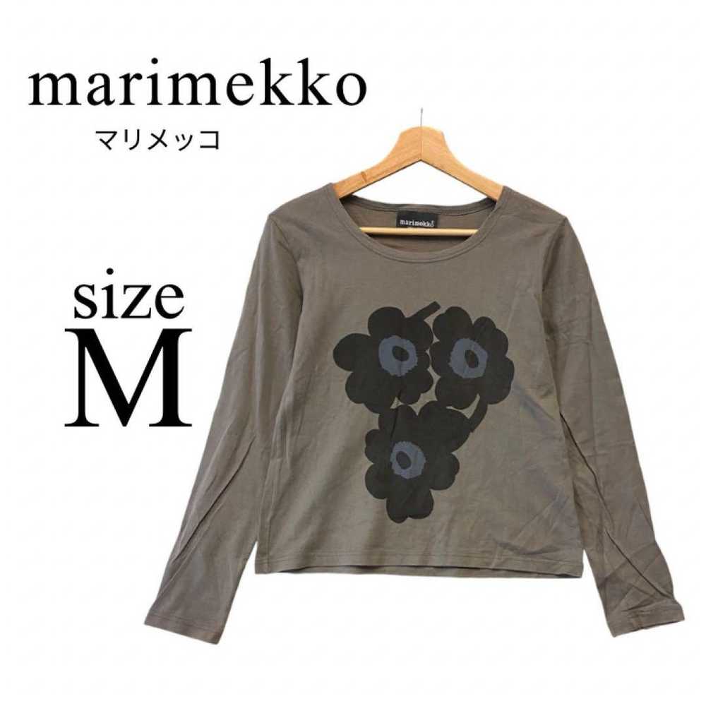 Marimekko ✨ Cut-Sleeve T-shirt [M] Women's Grey L… - image 1