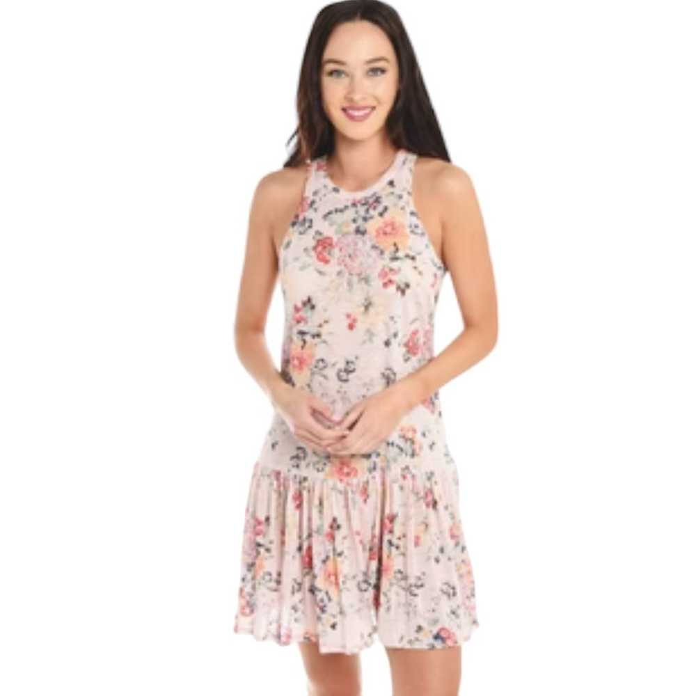 Rebecca Taylor Sleeveless Marlea Pink Floral Jers… - image 3