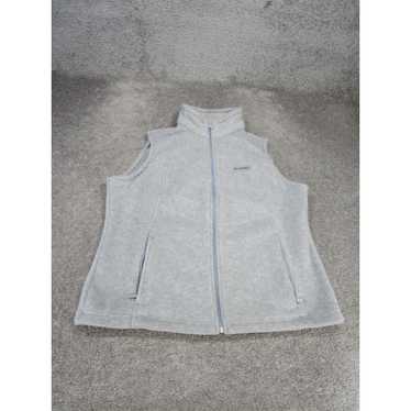 Vintage Columbia Vest Womens XL Gray Fleece Mock … - image 1