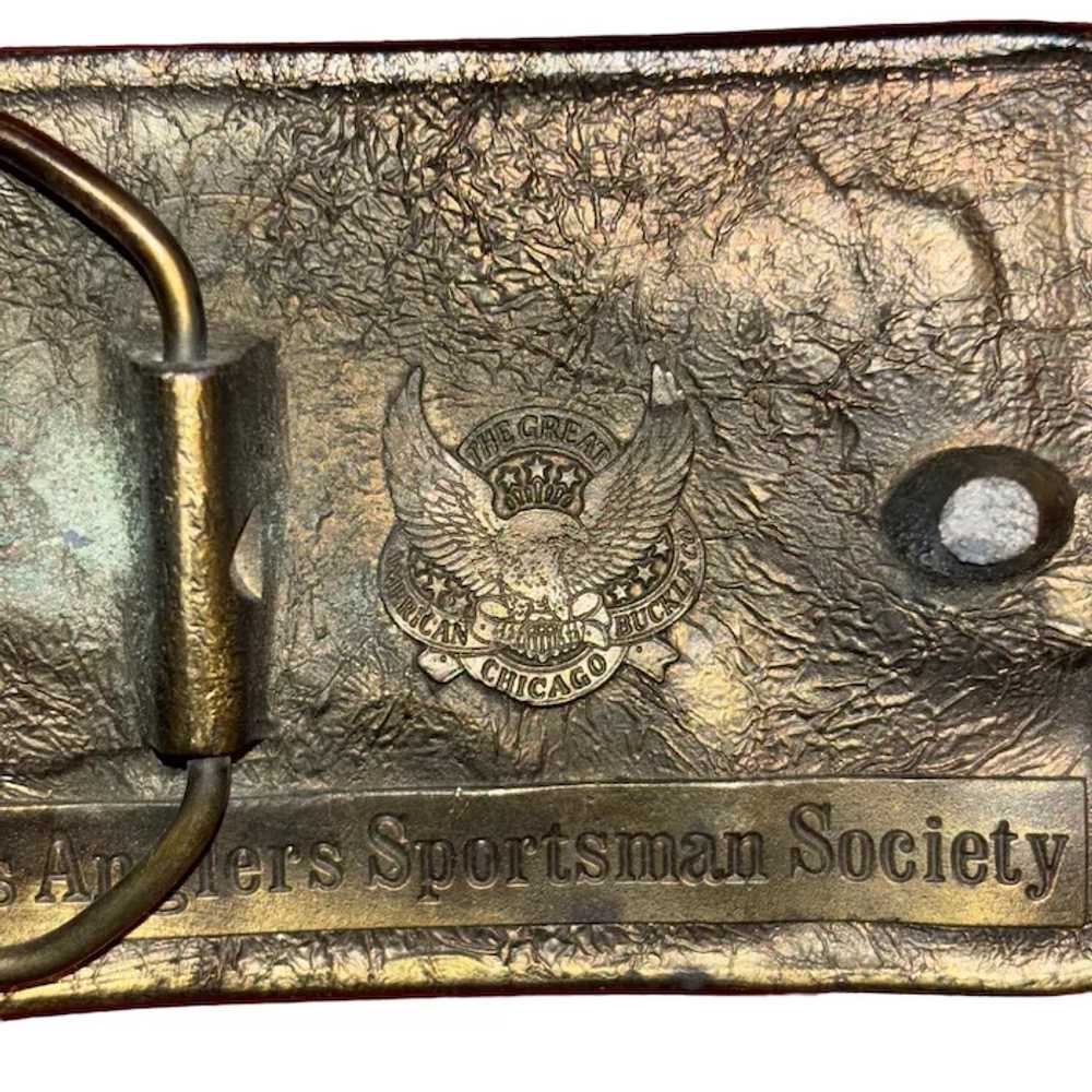 Vintage B.A.S.S. Brass Belt Buckle - image 6