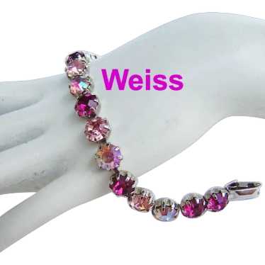 WEISS Shades of Sultry Sublime PINK Rhinestones L… - image 1