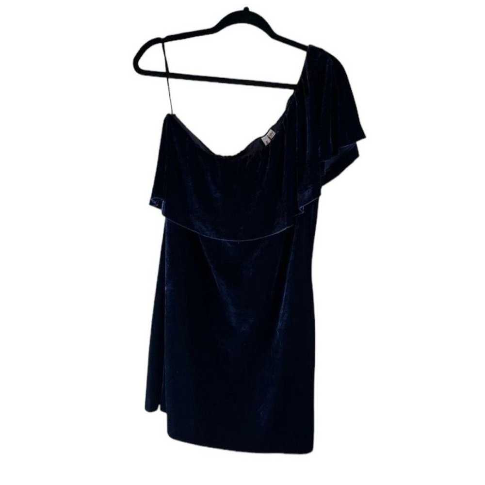 Kensie Women's Blue One Shoulder Velvet Mini Holi… - image 4