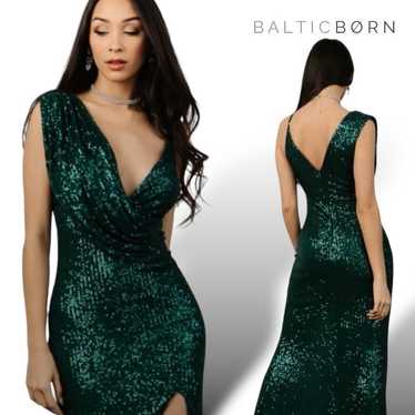 Baltic Born Green Sequin Maxi Dress - image 1