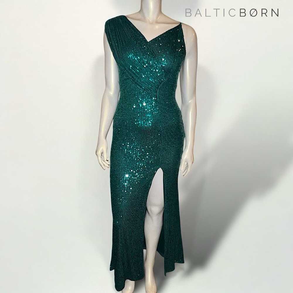 Baltic Born Green Sequin Maxi Dress - image 2