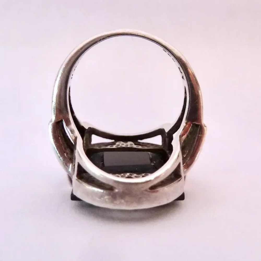 Nicky Butler Art Deco Design Sterling Silver & Bl… - image 9