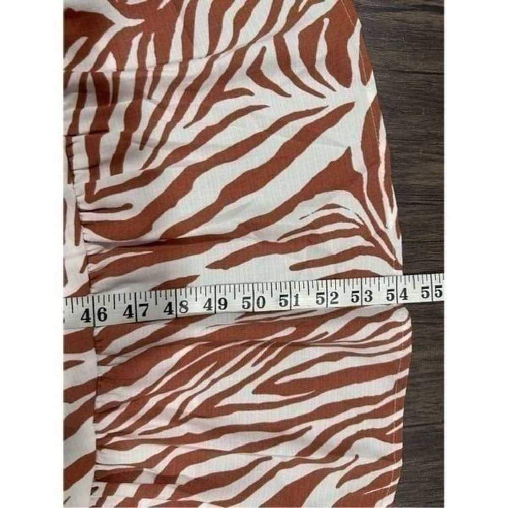 Nine West Burnt Sienna Orange zebra animal Print … - image 11