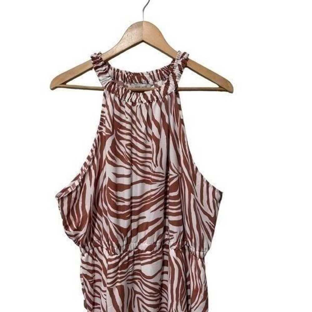 Nine West Burnt Sienna Orange zebra animal Print … - image 3