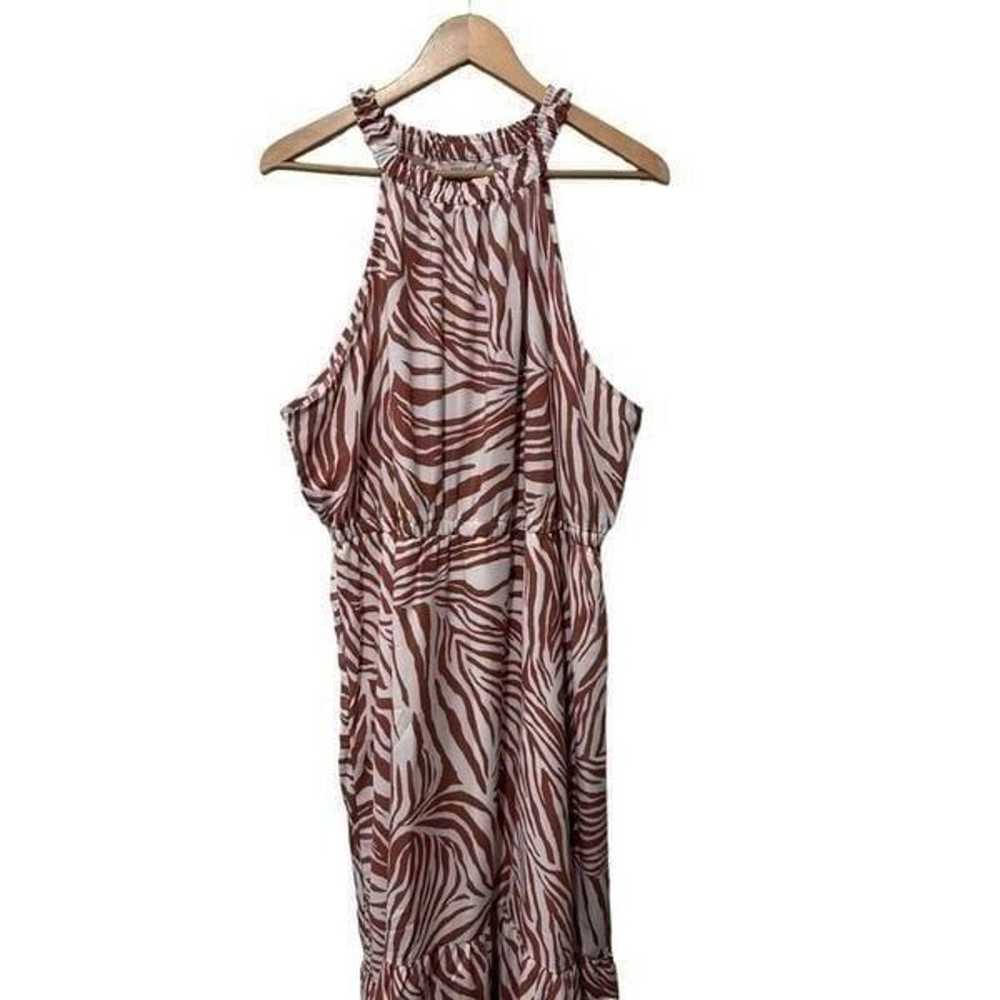 Nine West Burnt Sienna Orange zebra animal Print … - image 4