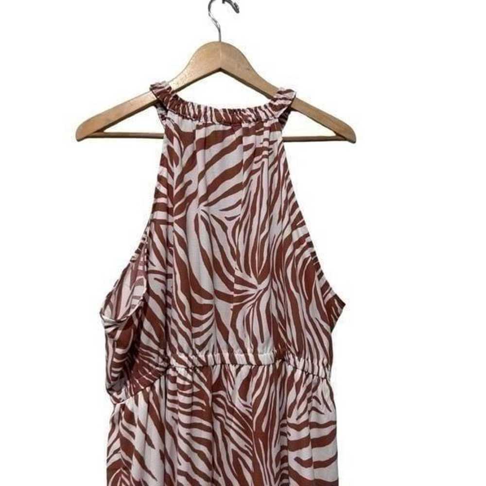 Nine West Burnt Sienna Orange zebra animal Print … - image 6