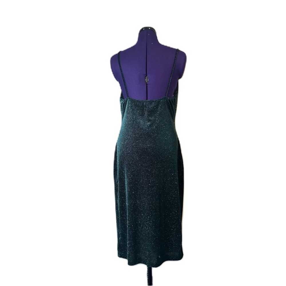 Lulus Dark Green Sparkle Dress - image 3