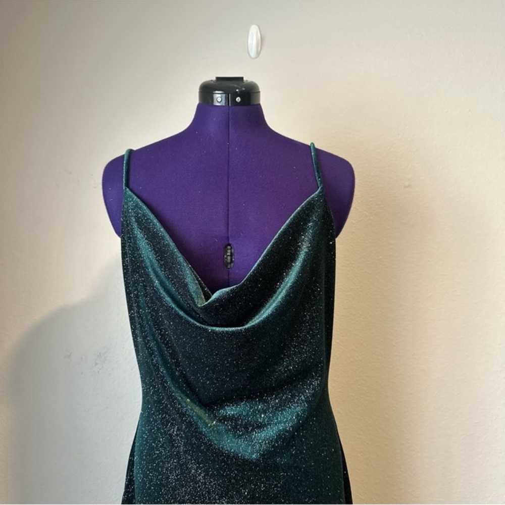 Lulus Dark Green Sparkle Dress - image 6