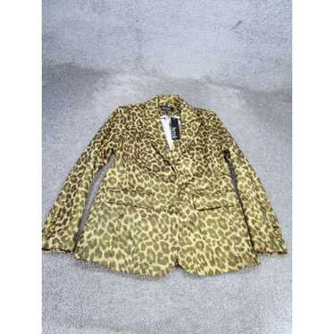 Vintage Berek Jacket Womens Medium Brown Animal P… - image 1