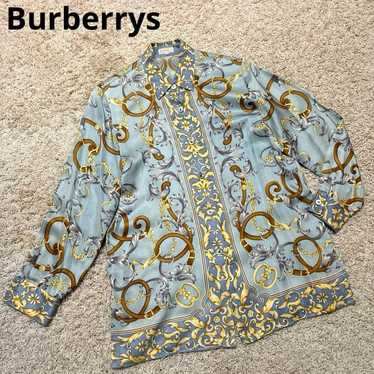 【Excellent condition】Burberry blouse silk 100% shi