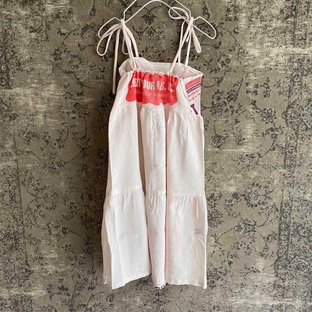 Overseas vintage camisole cotton shirt flower sac… - image 3