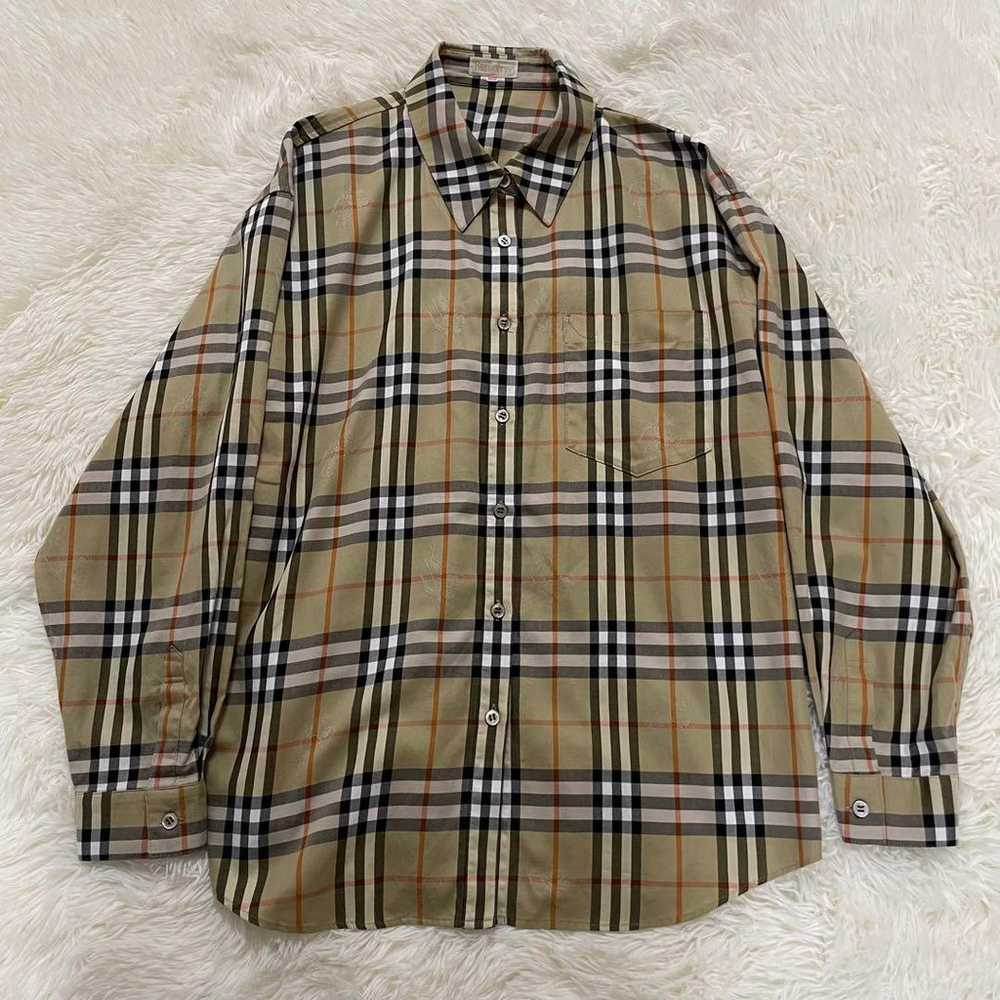 Rare, high-end, vintage Burberry Nova Check long-… - image 2