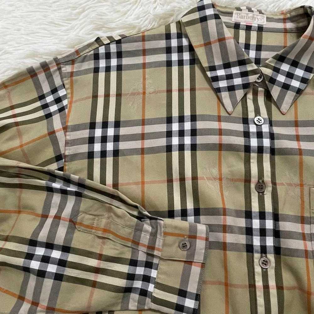 Rare, high-end, vintage Burberry Nova Check long-… - image 6