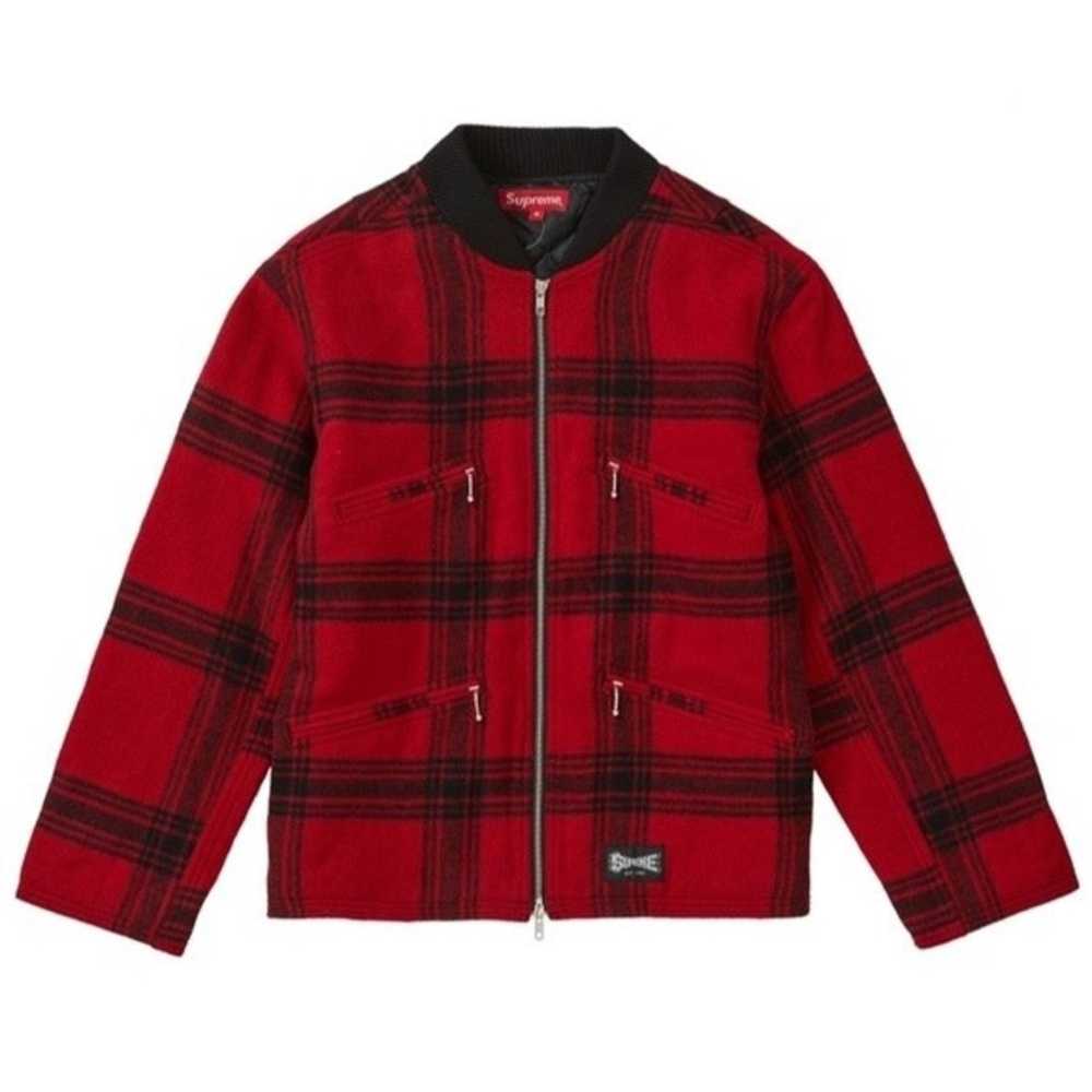 Supreme Supreme SS19 Zip Car Jacket Red Size M - image 1