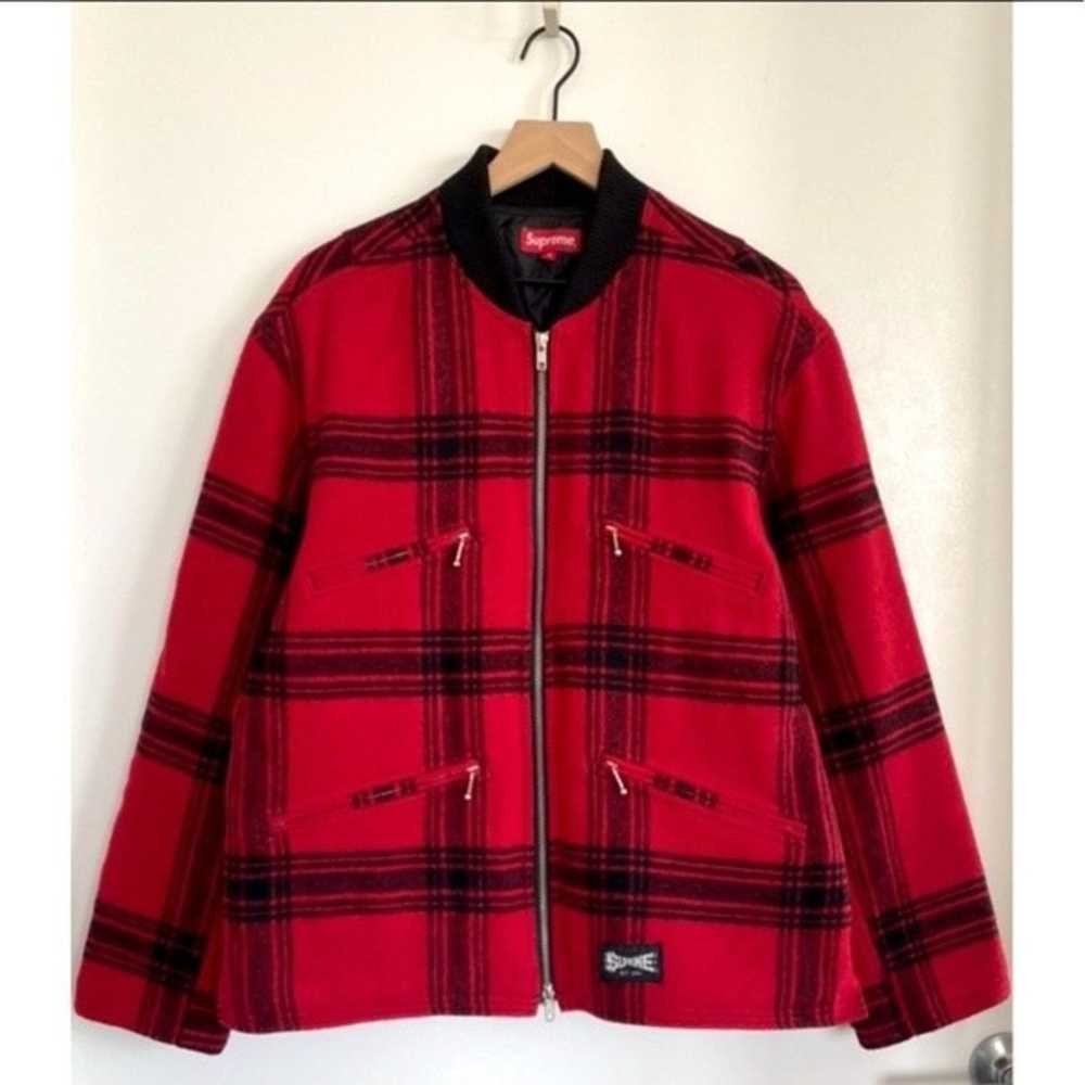 Supreme Supreme SS19 Zip Car Jacket Red Size M - image 3