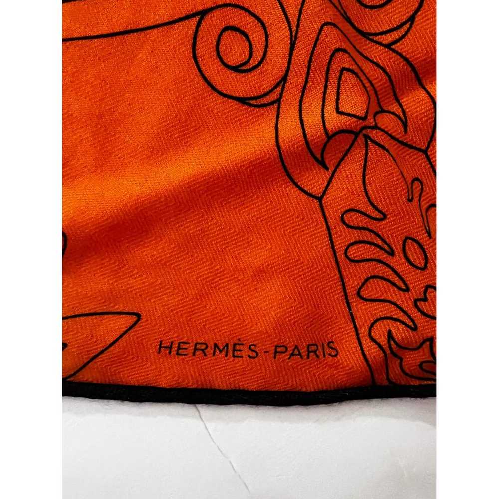 Hermès Losange cashmere scarf - image 2