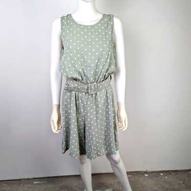 Vintage Fritzi 80's Polka Dot Romper M - image 1