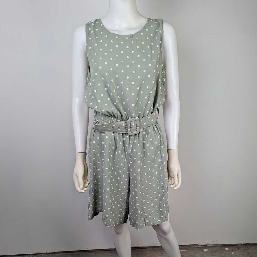 Vintage Fritzi 80's Polka Dot Romper M - image 5