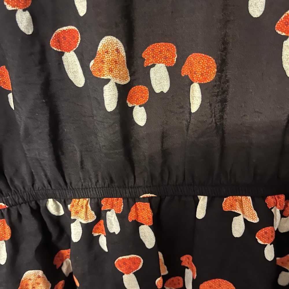 Adorable black dress with mushroom print - image 7