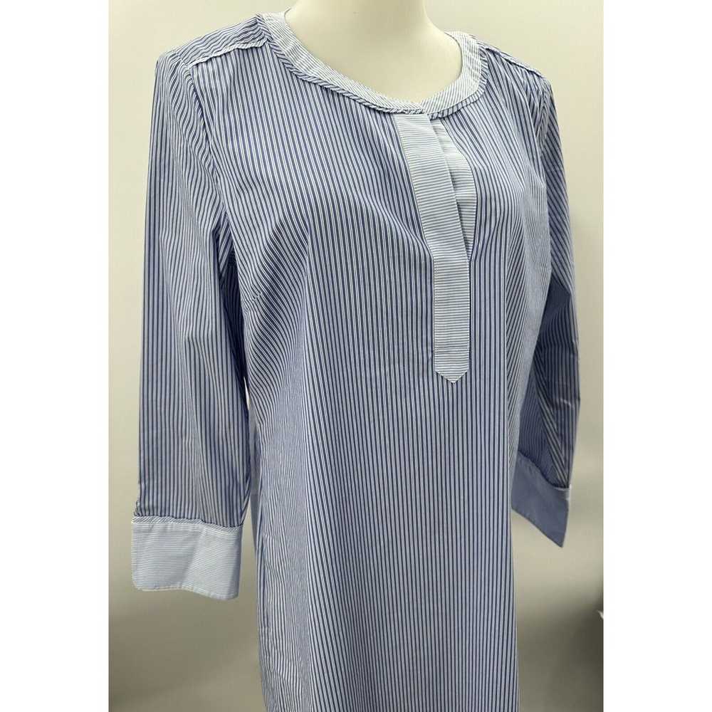 Vineyard Vines Womens Blue White Stripe Shirt Tun… - image 11