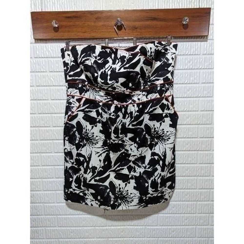 City Chic Women's White and Black Floral Print St… - image 1