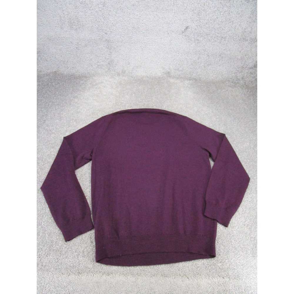 J.Crew J.Crew Sweater Mens Large Purple Merino Wo… - image 3