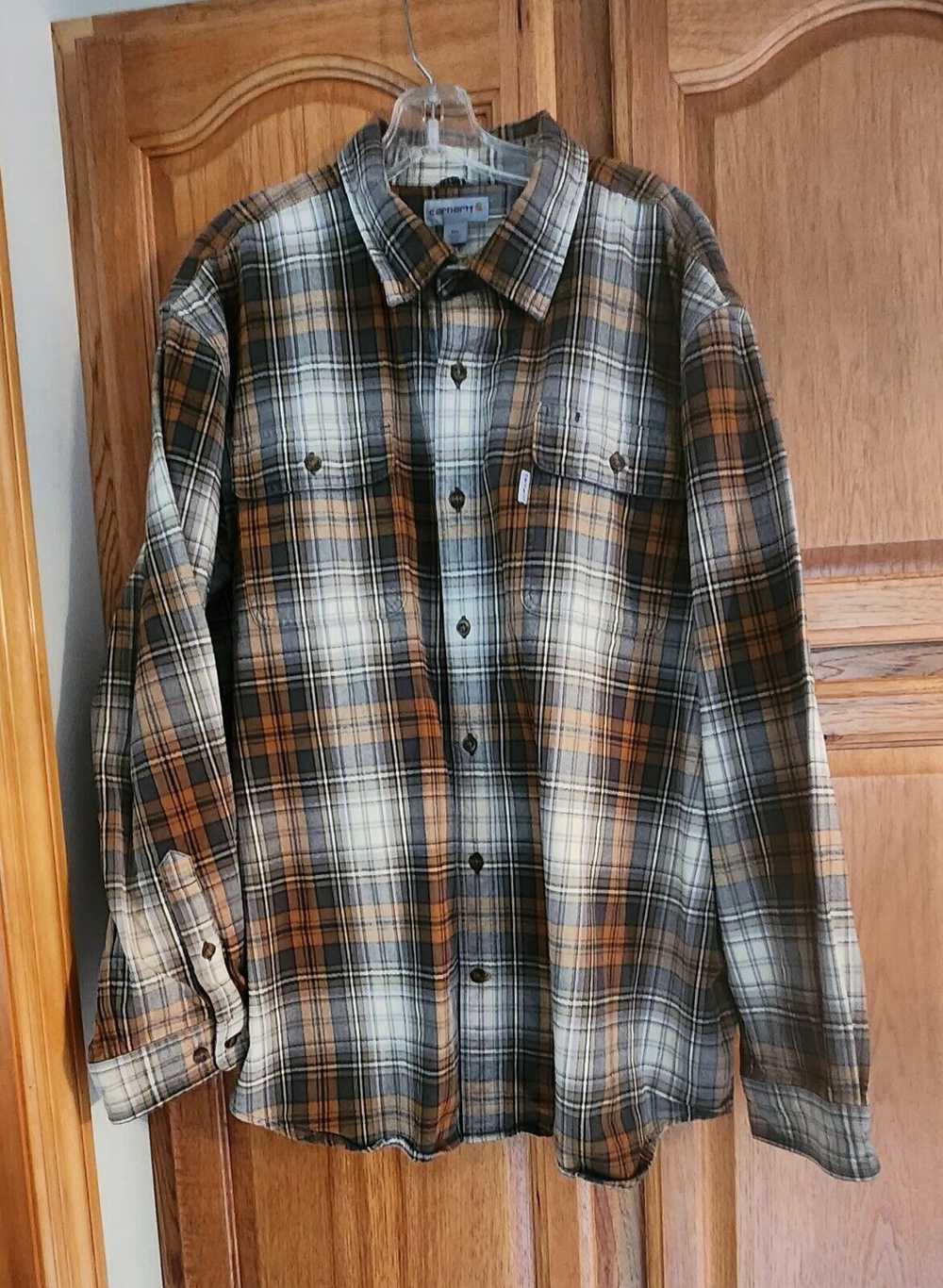 Carhartt Plaid Heavy-weight Flannel Shirt - image 1