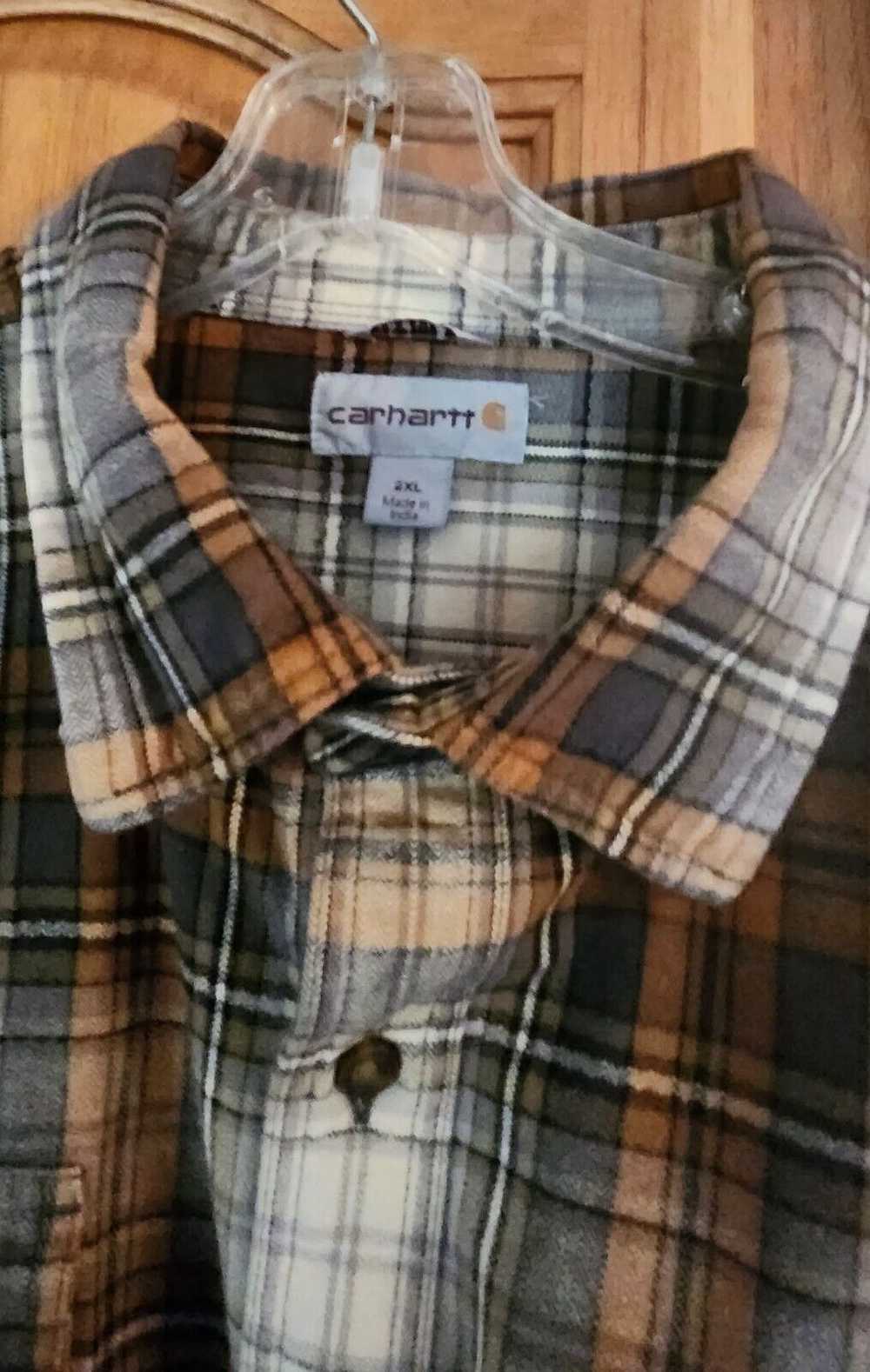 Carhartt Plaid Heavy-weight Flannel Shirt - image 2