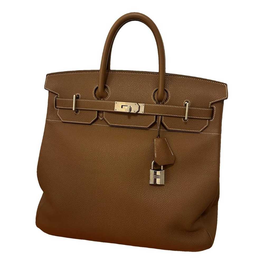 Hermès Haut à Courroies leather handbag - image 1