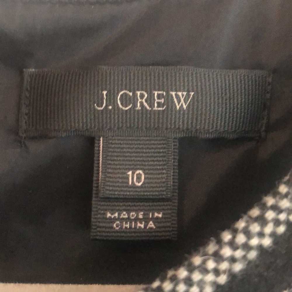 J. Crew wool blend black and white chevron sheath… - image 4