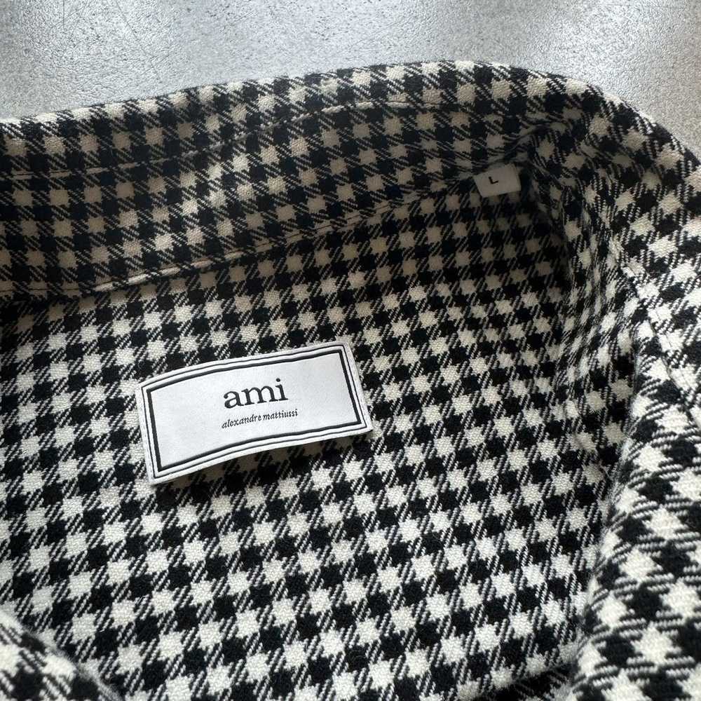 AMI AMI Houndstooth Overshirt Work Shirt Large - image 5