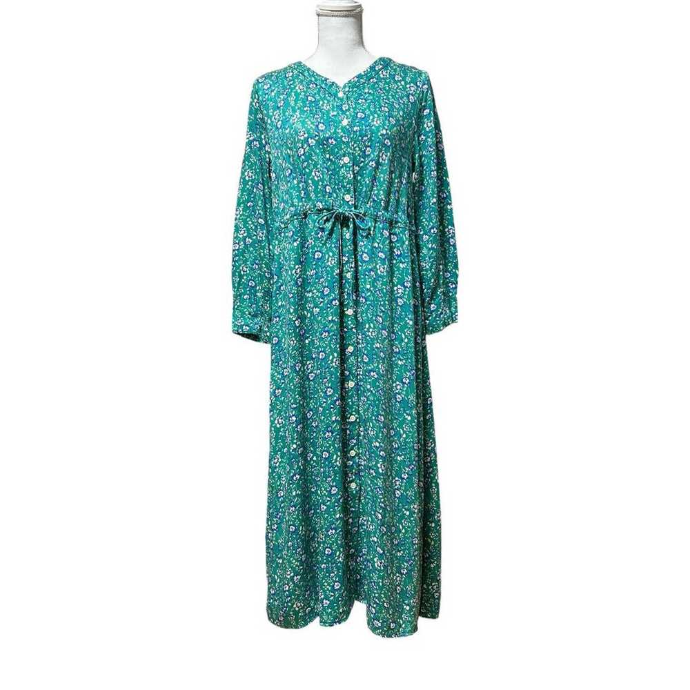 Golden Bear Floral Pattern Long One-piece Dress G… - image 2