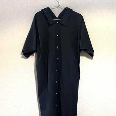 ★MOUSSY★ Black Shirt One-Piece Size 1 Short Sleev… - image 1