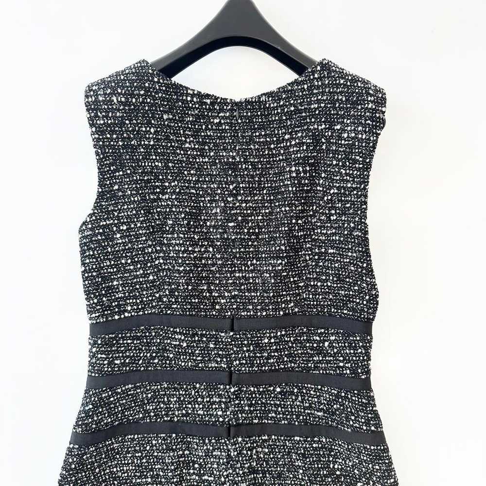 Escada Wool Tweed Long Dress Sleeveless Black siz… - image 7