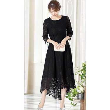 GIRL Girl Dress Irregular Hem Long Total Lace Seve