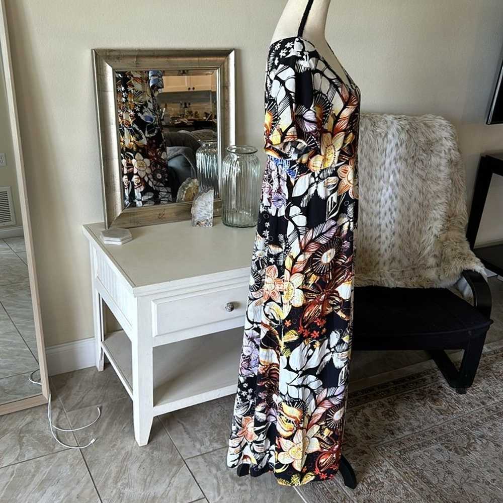 jams world tropical Hawaiian floral boho maxi dre… - image 6