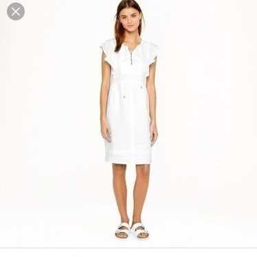 J.crew Lace Up Dress Linen 4