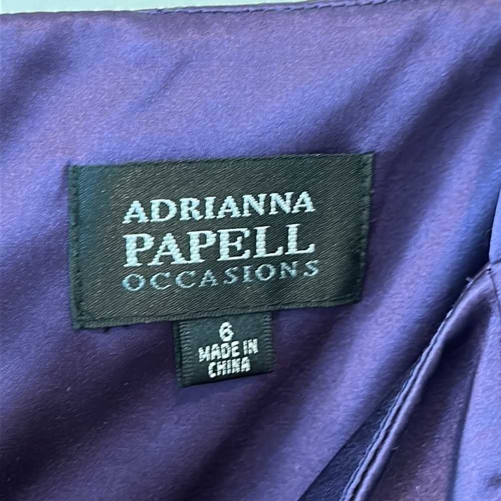 Adrianna Papell Occasions Purple Silk Sheath Cock… - image 12