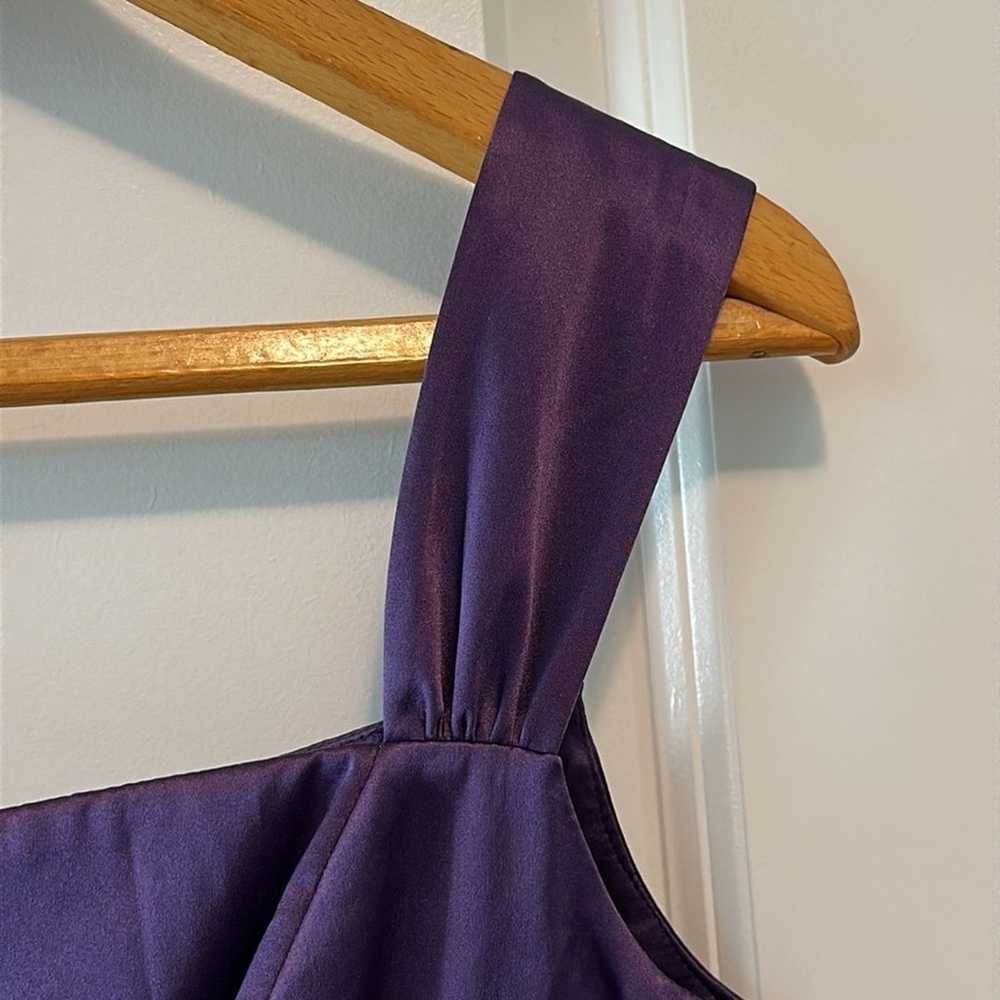 Adrianna Papell Occasions Purple Silk Sheath Cock… - image 5