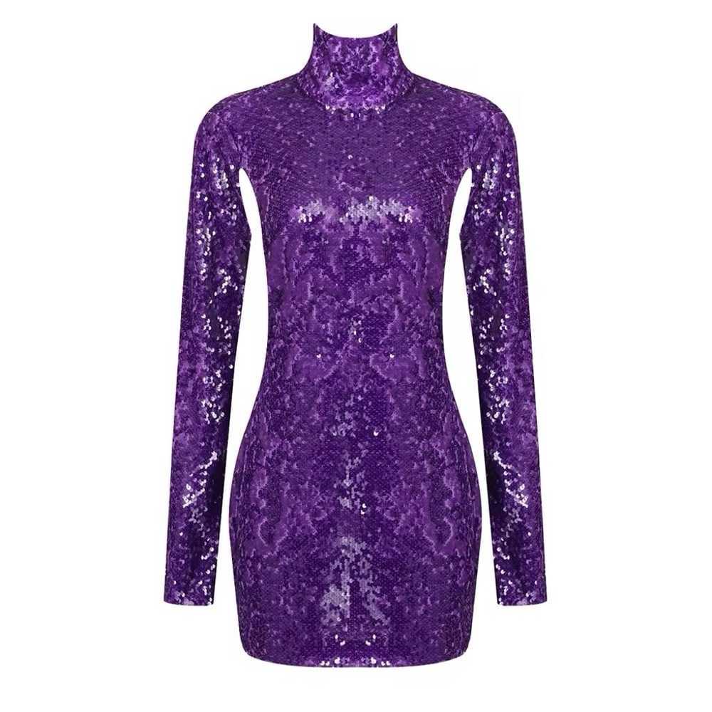 1 DAY SALE ONLY* Purple Cutout Sequin Dress - image 6