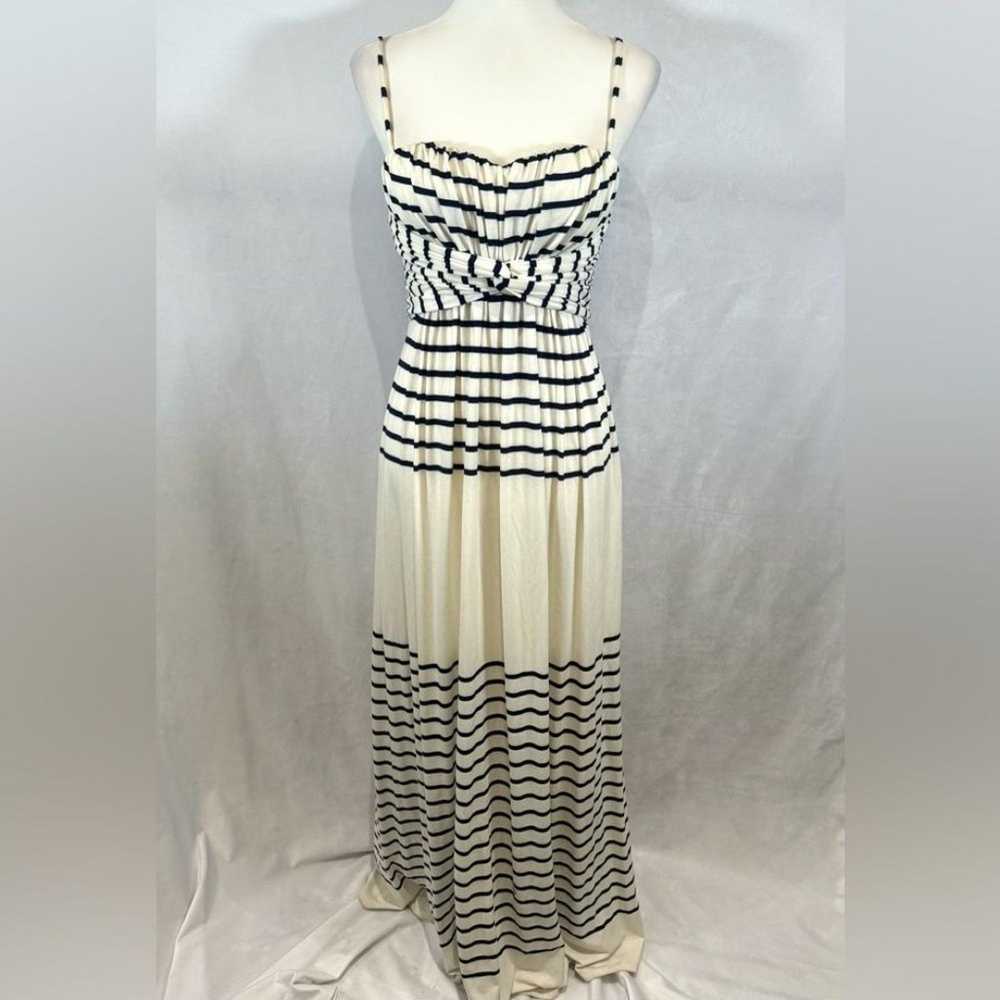 Jessica Simpson navy & white striped twist empire… - image 3