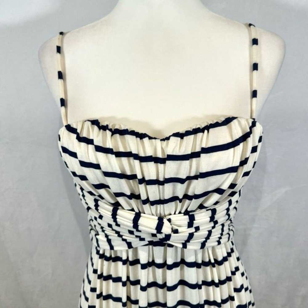 Jessica Simpson navy & white striped twist empire… - image 4