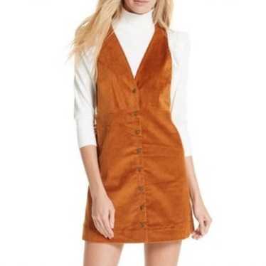 FREE PEOPLE Rolling Thunder Corduroy Minidress S N